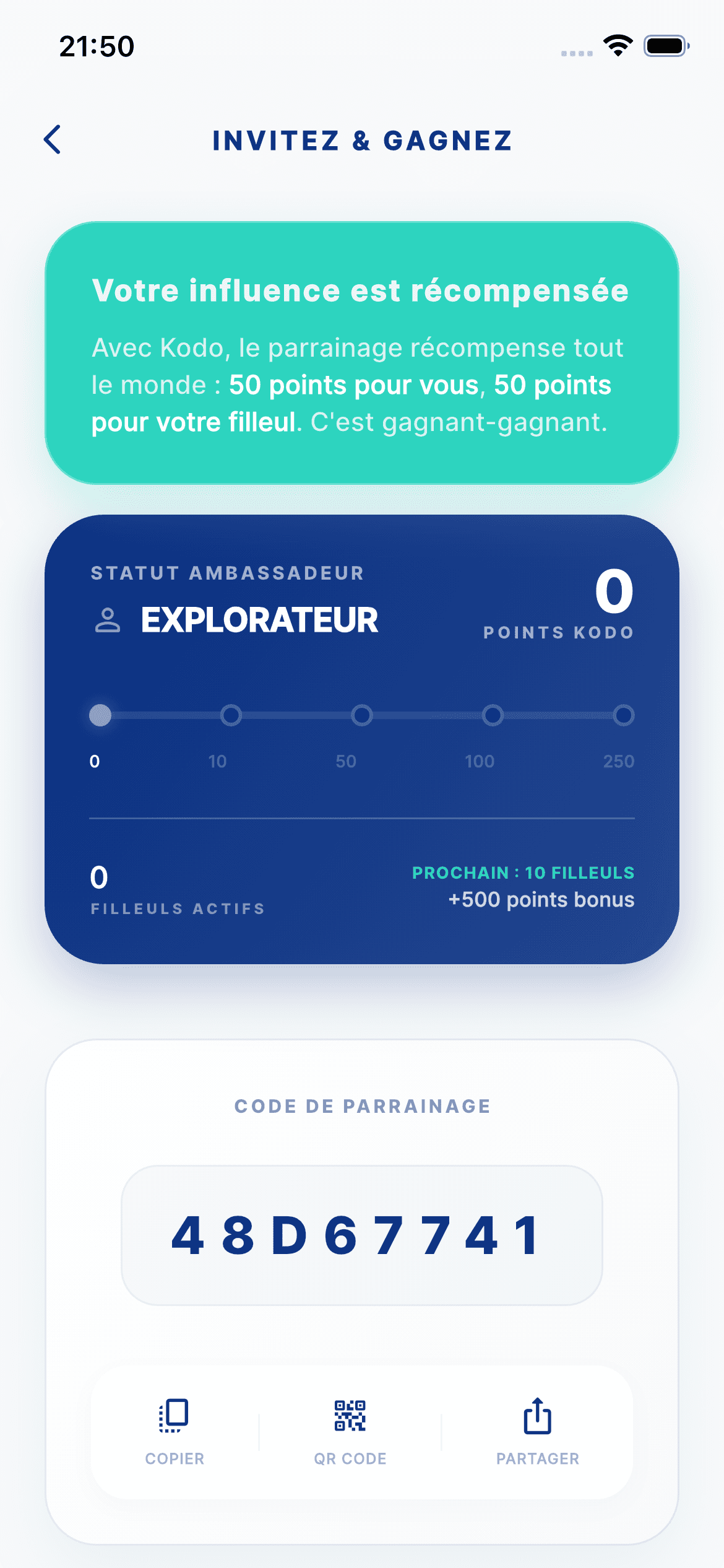 Interface Kodo - left